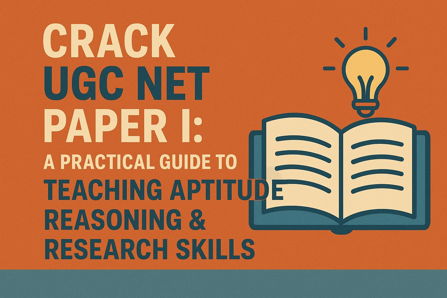 Crack UGC NET Paper I: A Practical Guide to Teaching Aptitude, Reasoning & Research Skills