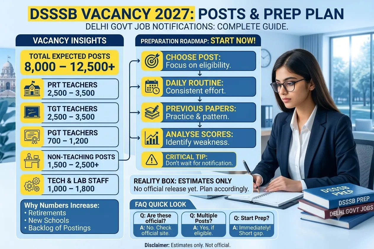 DSSSB Vacancy 2027 Expected Posts and Preparation Plan