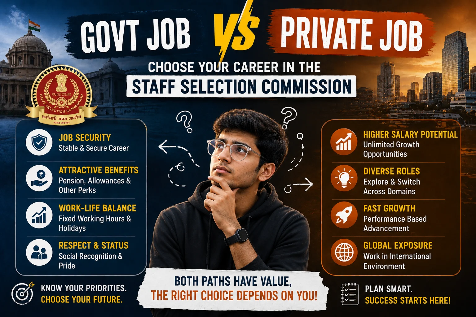 Govt Job vs Private Job: Choose Your Career in the Staff Selection Commission