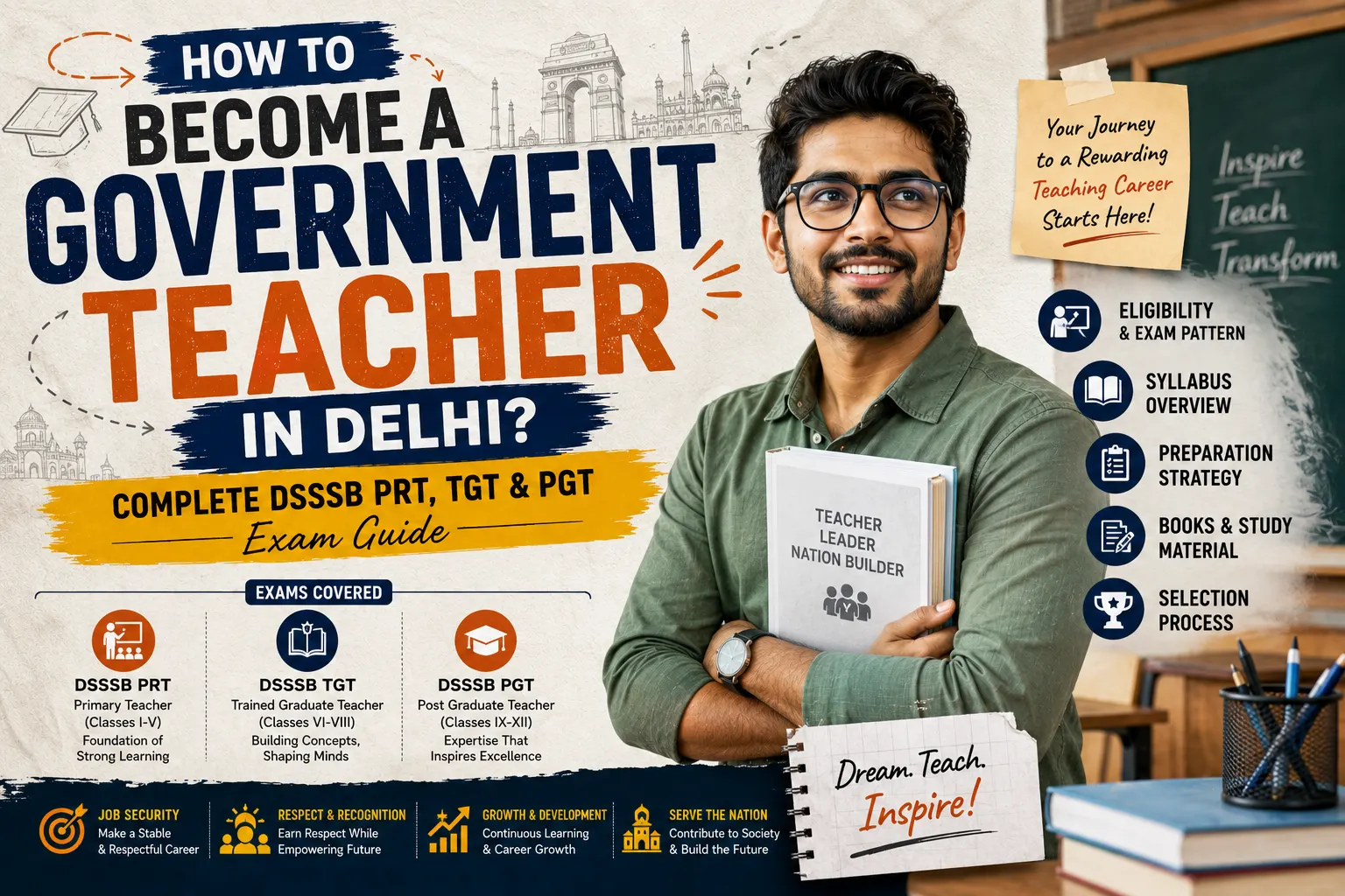 How to Become a Government Teacher in Delhi? Complete DSSSB PRT, TGT and PGT Exam Guide
