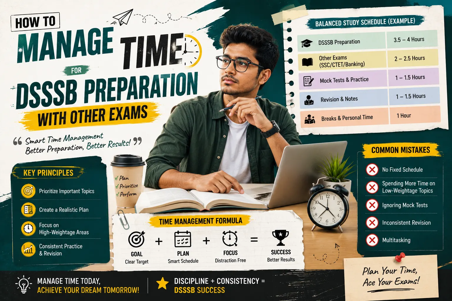 How to Manage Time for DSSSB Preparation With Other Exams