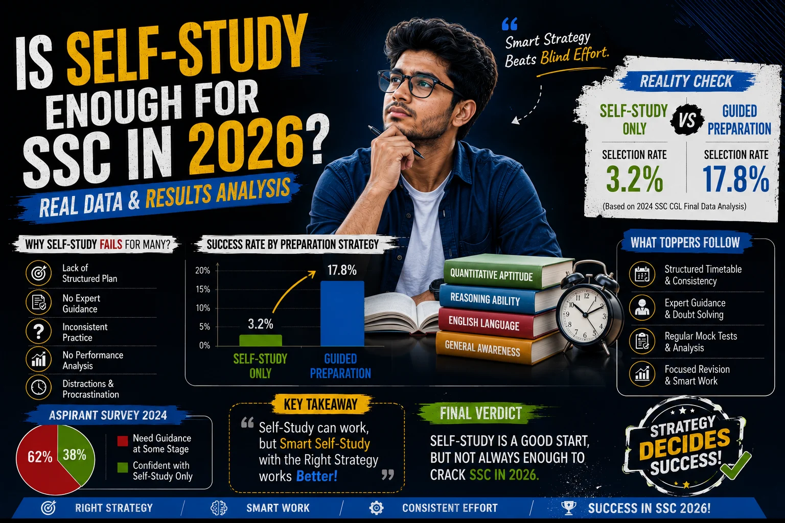 Is Self-Study Enough for SSC in 2026? Real Data & Results Analysis
