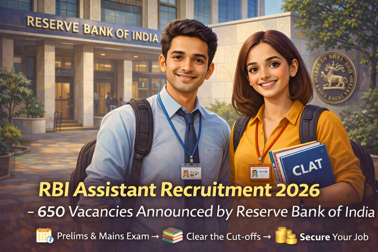 RBI Assistant Recruitment 2026 – 650 Vacancies Announced by Reserve Bank of India