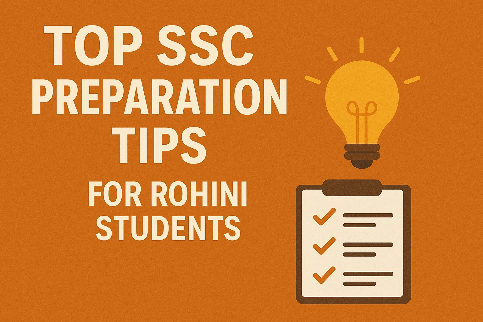Top SSC Preparation Tips for Rohini Students