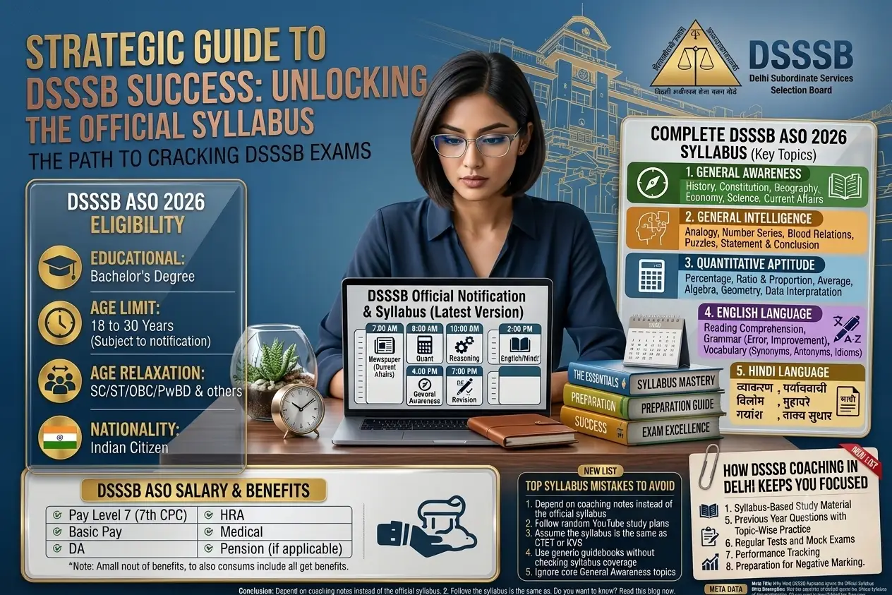 Why Most DSSSB Aspirants Ignore the Official Syllabus