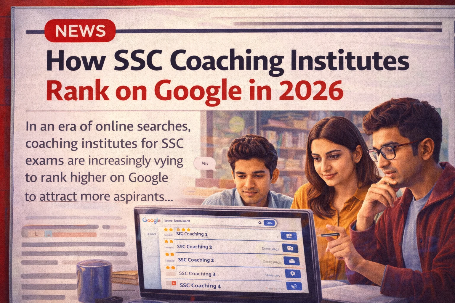 How SSC Coaching Institutes Rank on Google in 2026