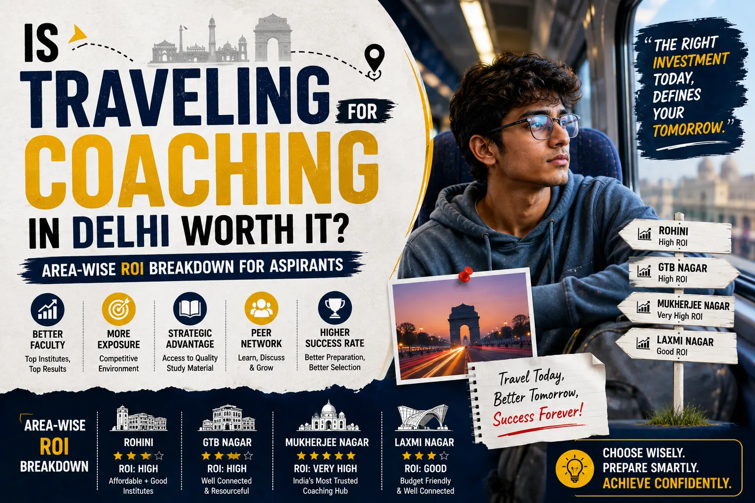Is Traveling for Coaching in Delhi Worth It? Area-wise ROI Breakdown for Aspirants