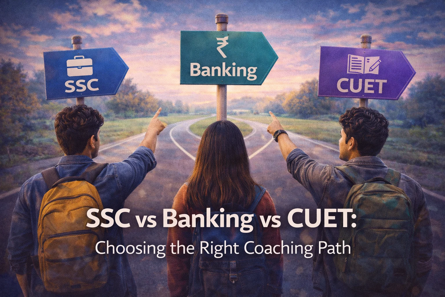 SSC vs Banking vs CUET: Choosing the Right Coaching Path